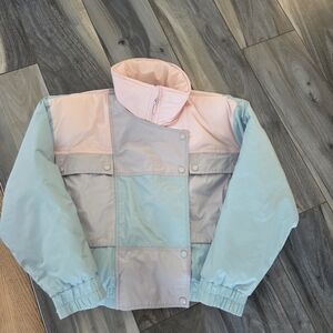 Women's Pastel Colorblock Ski Jacket